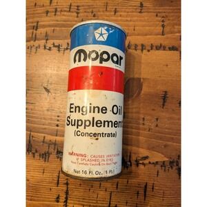 MOPAR Engine Oil Supplement concentrate 16 fl. oz. Can - Vintage NOS  4-188 A1